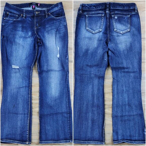 💇♀️Torrid Blue Denim Lightly Distressed Jeans Size 16 - Picture 2 of 11